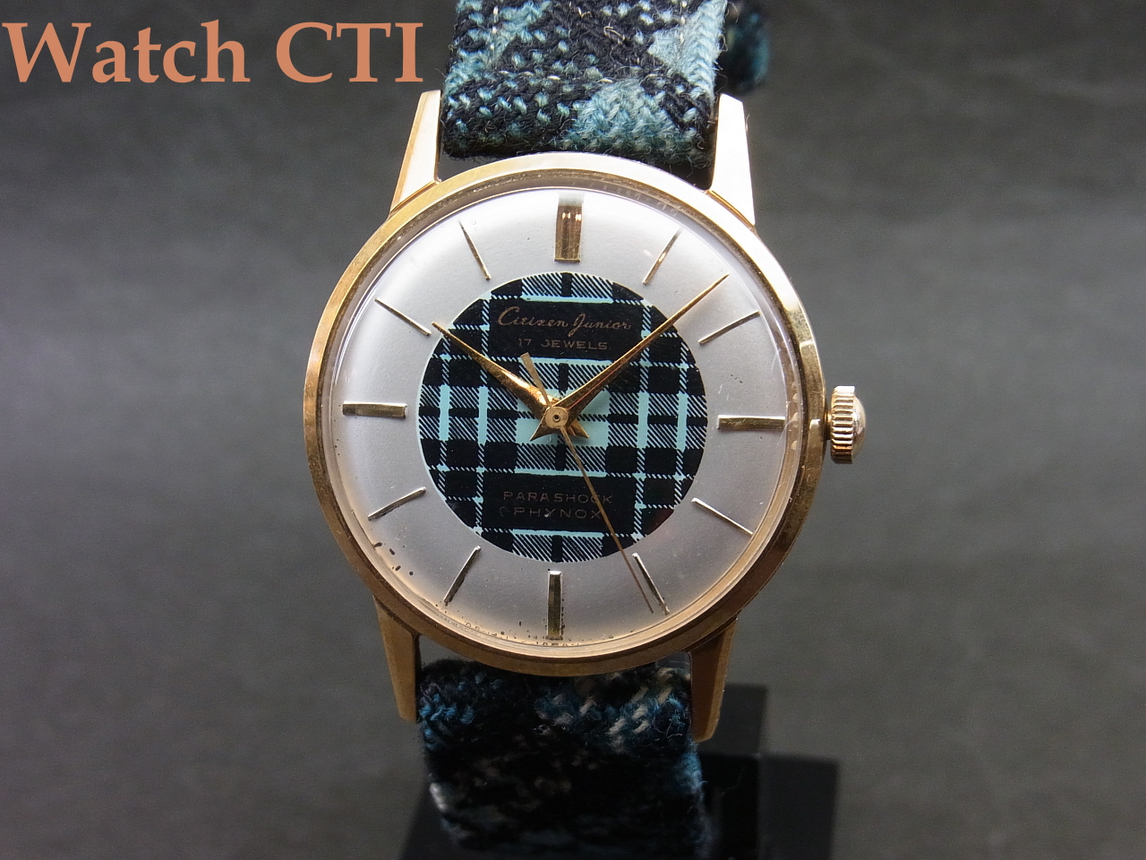 [K5388]　シチズン　　　ジュニア タータンチェック N.O.S