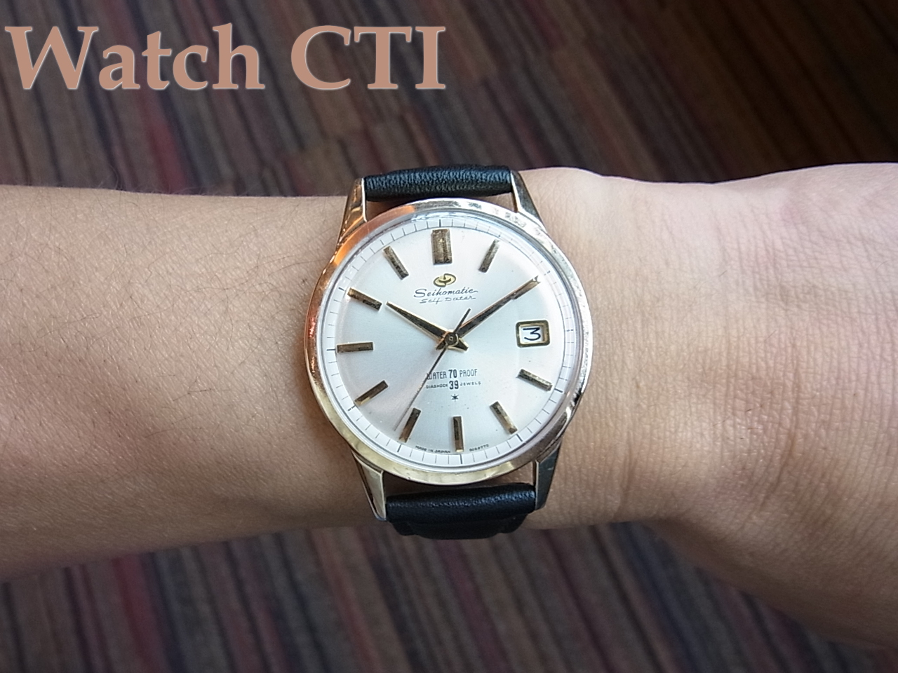 【稼動品】SEIKO 腕時計　マチック　ダイヤショック　自動巻き　26石　3針ショップmeronの腕時計