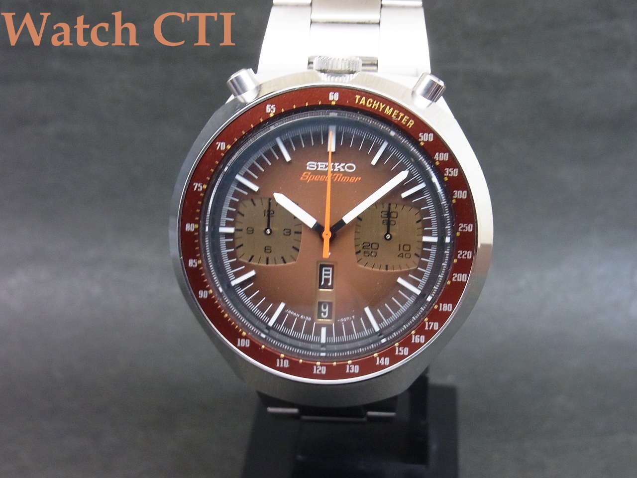 [K5544]　SEIKO　　　　6138茶馬クロノグラフ ”ほぼ未使用品”